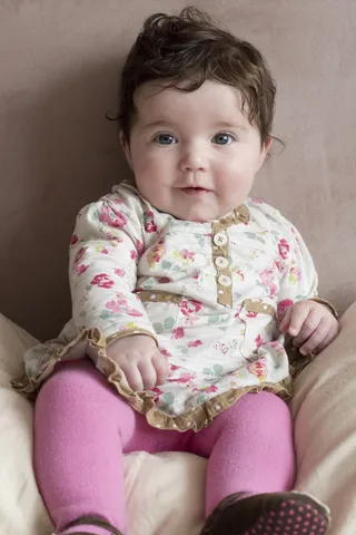 婴儿，年轻，微笑，白日梦，儿童，女孩，可爱