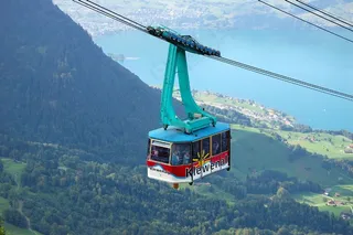缆车，缆车，游客，Klewenalp