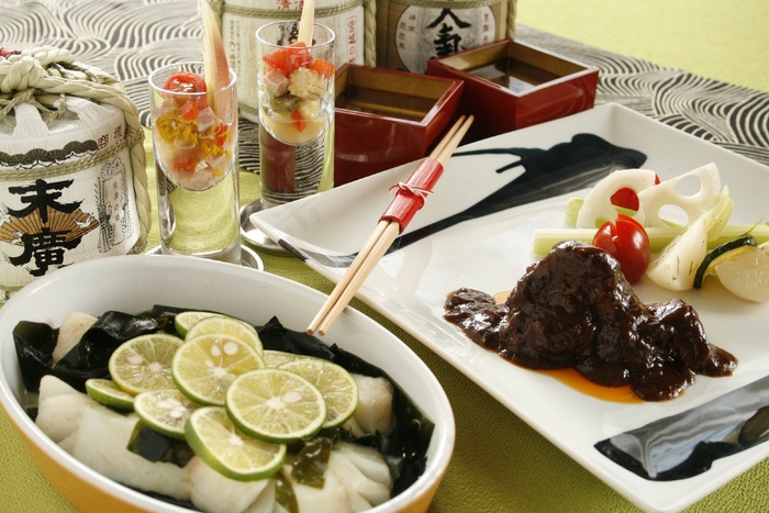 鱼菜，水煮酒，清酒和烹饪，米酒