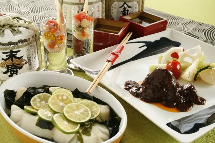 鱼菜，水煮酒，清酒和烹饪，米酒