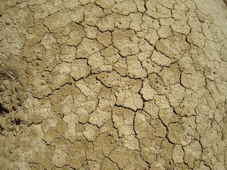 沙漠，地面破裂，干旱，夏天