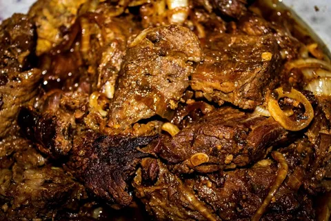 食品，肉类，洋葱，午餐，美味，等级