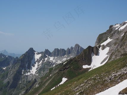银盘，山，高山，阿尔卑斯山地区