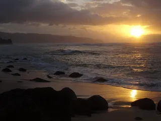 日落，云，天空，傍晚的天空，太阳，黄昏，瓦胡岛