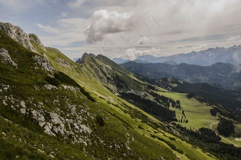 mount joie,山峦,冰雪,草原,湖泊,景观山自然徒步旅行