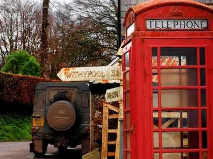 电话，电话亭，农村，路标，电话