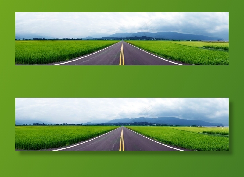 绿色，道路，*，景观，户外，旅行