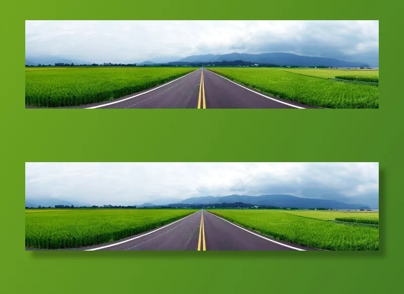 绿色，道路，*，景观，户外，旅行