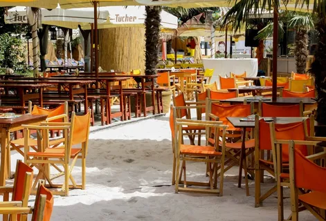 假日，海，海滩，酒吧，太阳，棕榈树，沙