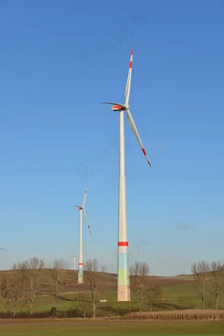Windräder，能源，生态能源，风力发电，天空，蓝色