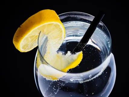 玻璃，水，反射，气泡，饮料，蓝色