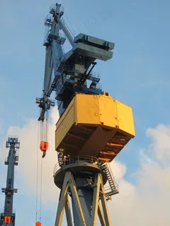 汉堡，德国港口，港口起重机