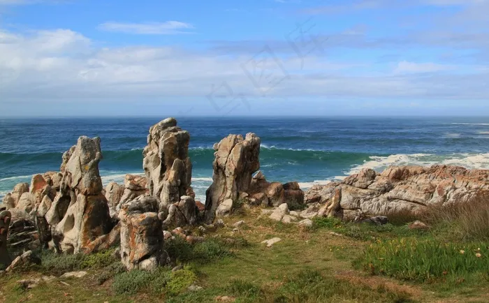 海岸，悬崖，石头海岸，岩，海，海滩，石头
