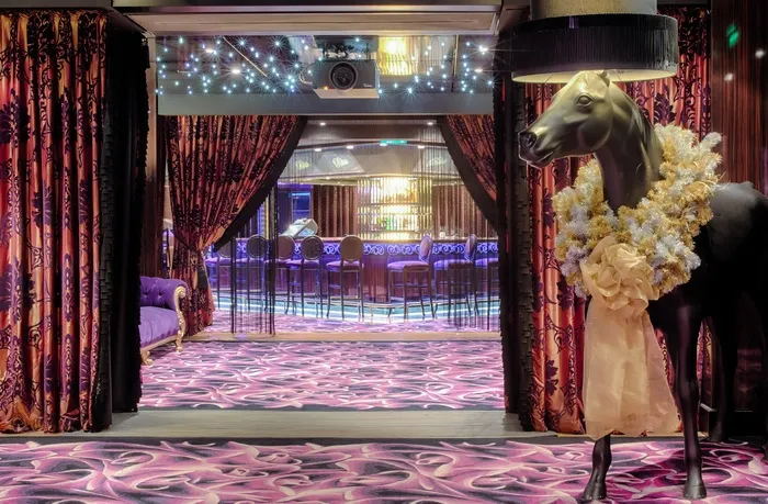 酒吧，入口，雕像，马，复古，花式，风格