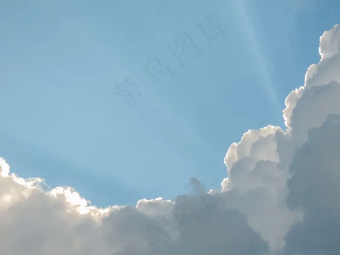 天空，发光，蓝色，矮胖