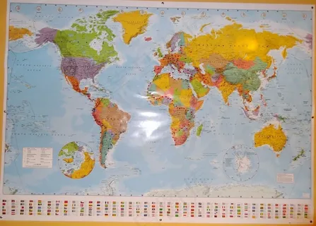 世界地图戴维·霍尔特访问了91个国家