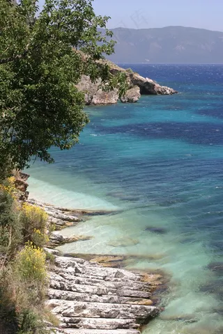 海岸，海岸线，岩石，大海，水，海岸，海洋