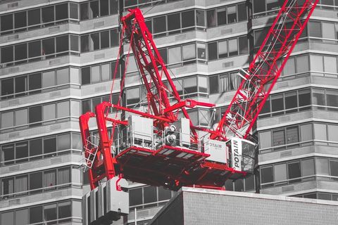 建筑，起重机，建筑，纽约市，纽约市