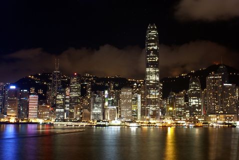 香港,意见,天际线,城市,城市景观,端口,晚上 香港,意见,天际线,城市,城市景观,端口,晚上