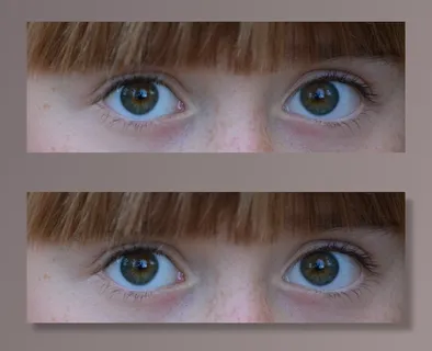 眼睛，孩子，女孩，看