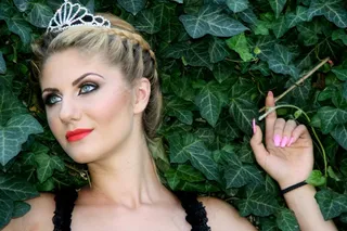 女孩，金发，蓝眼睛，公主，皇冠，美女