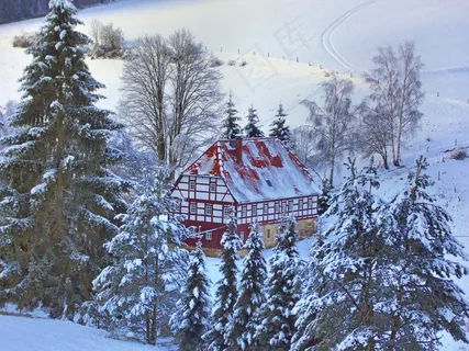 Heimatstube,Sbb的小屋,冬天,雪,自然 Heimatstube,Sbb的小屋,冬天,雪,自然