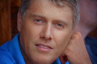 人的，人，男子，成熟，脸，关闭