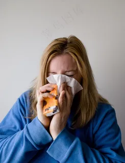 女人，打击，吹，鼻子，手掌，灰色，金发