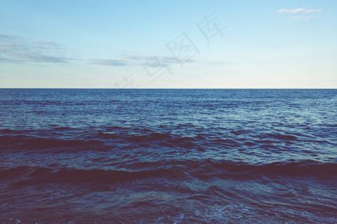 海洋，大海，水，波浪，地平线，天空，蓝色，自然