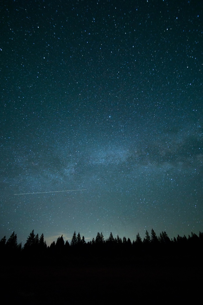 星星，夜晚，宇宙，宇宙，天空，空间，黑暗，蓝色