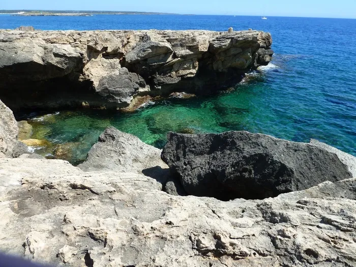 假日，海，马略卡岛，岩，岩石海岸，海岸，海洋