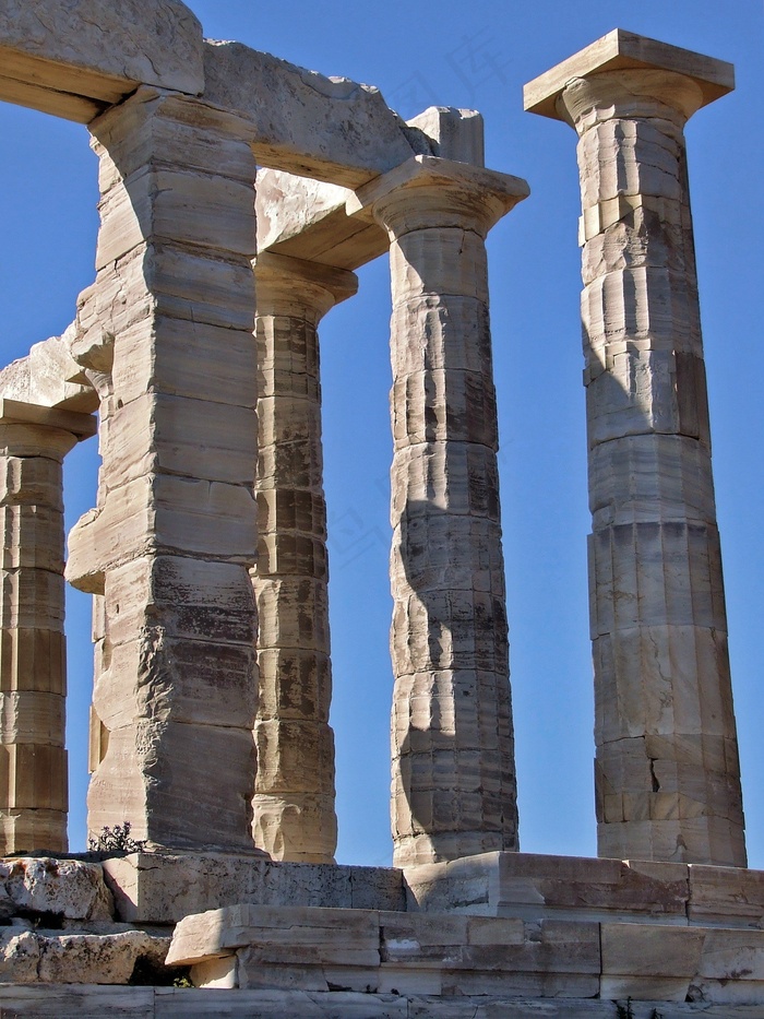 波塞冬神庙，古代，希腊，庙，Sounio