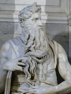 摩西,角,雕像,圣彼得在Vincoli,罗马 摩西,角,雕像,圣彼得在Vincoli,罗马