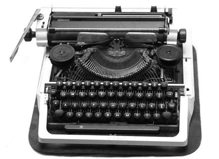 黑色，打字机，老，复古，年份，古董，类型