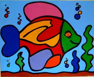 涂鸦，巴拉那，纳瓦拉，艺术，鱼，壁画