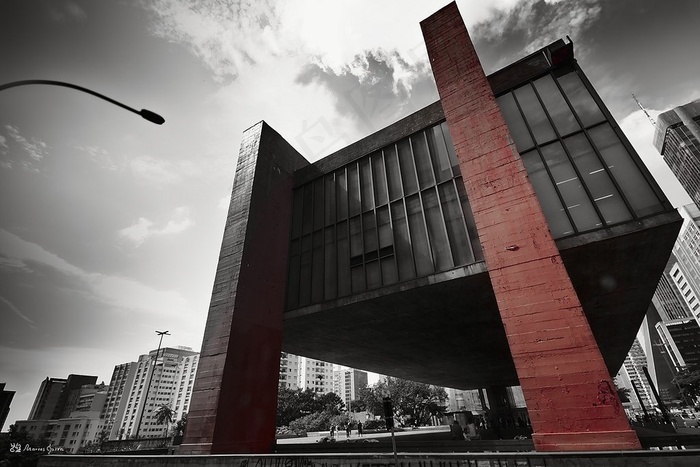 桥梁,天桥,贝雷桥,建筑,吊桥,圣保罗艺术博物馆-MASP