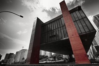 桥梁,天桥,贝雷桥,建筑,吊桥,圣保罗艺术博物馆-MASP