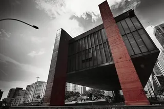 桥梁,天桥,贝雷桥,建筑,吊桥,圣保罗艺术博物馆-MASP