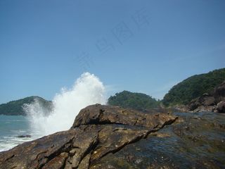 三月，波浪，阿瓜，岩石