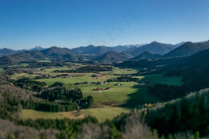 微型，风景，山脉，自然，风景