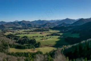 微型，风景，山脉，自然，风景