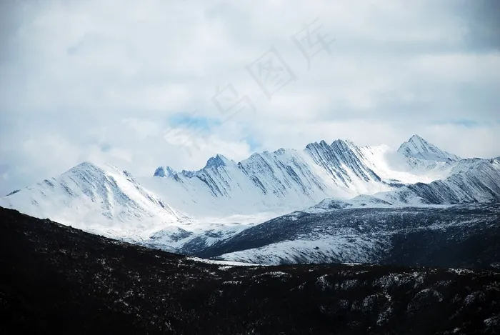 雪山，风景，素材
