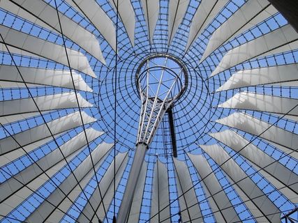 柏林，德国，索尼中心，屋顶，华丽