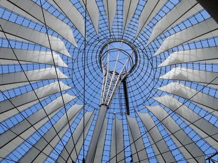 柏林，德国，索尼中心，屋顶，华丽