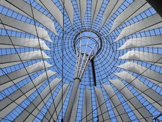 柏林，德国，索尼中心，屋顶，华丽