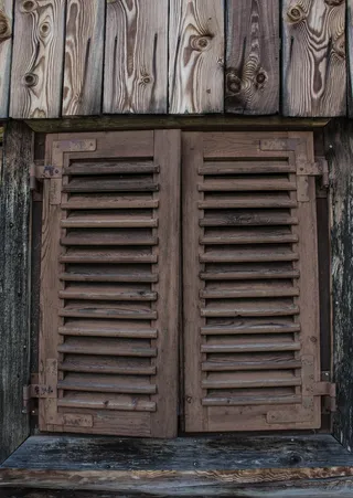 窗口，小屋，Alm，谷仓，老，山，高山