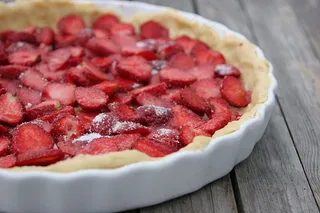 草莓，蛋糕，吃，食品，糖果