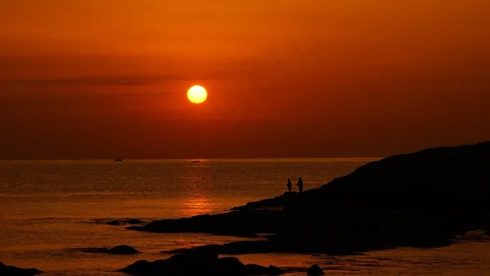 高城，日出，海，东海岸日出，日本海