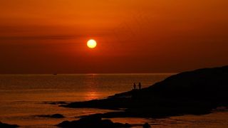 高城，日出，海，东海岸日出，日本海