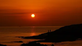 高城，日出，海，东海岸日出，日本海